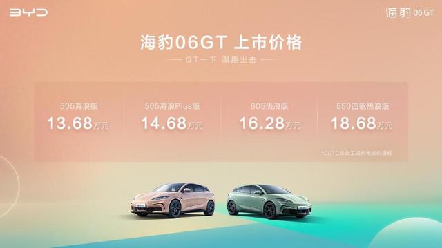 年輕人的第一臺(tái)GT比亞迪海豹06GT 正式上市,售價(jià)13.68萬元-18.68萬元-有駕 年輕人的第一臺(tái)GT比亞迪海豹06GT 正式上市,售價(jià)13.68萬元-18.68萬元-有駕