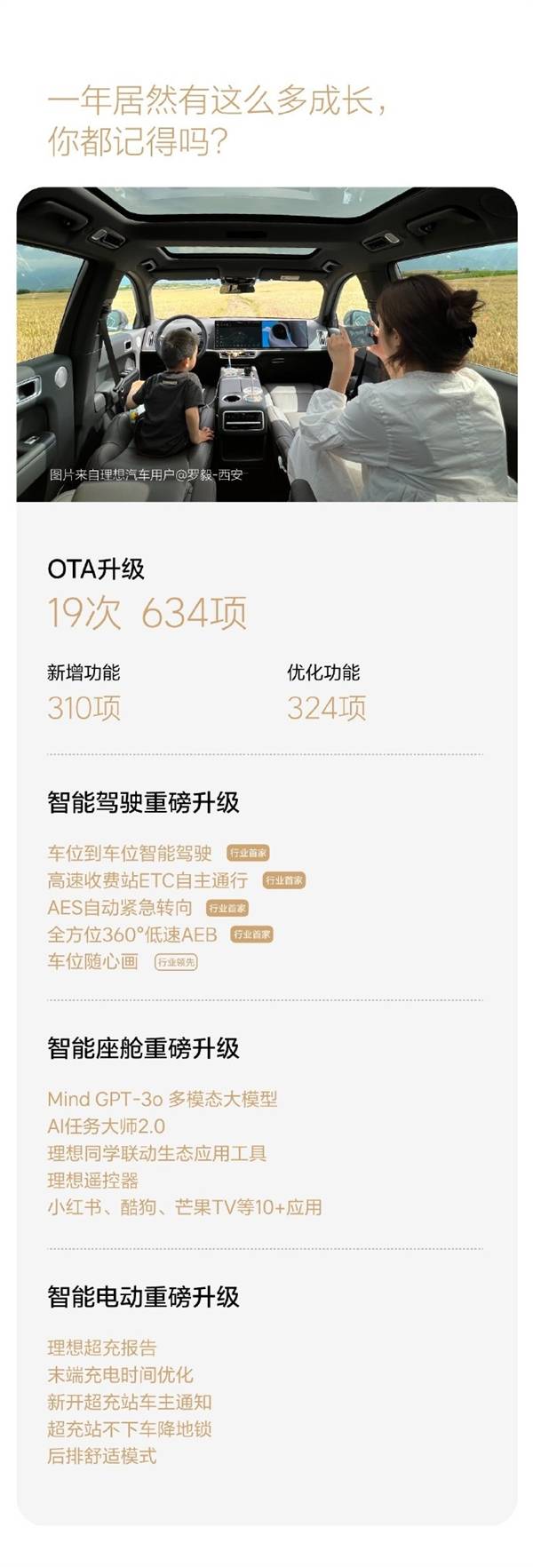 理想汽車2024年度用車報告公布:純電里程占比超6成